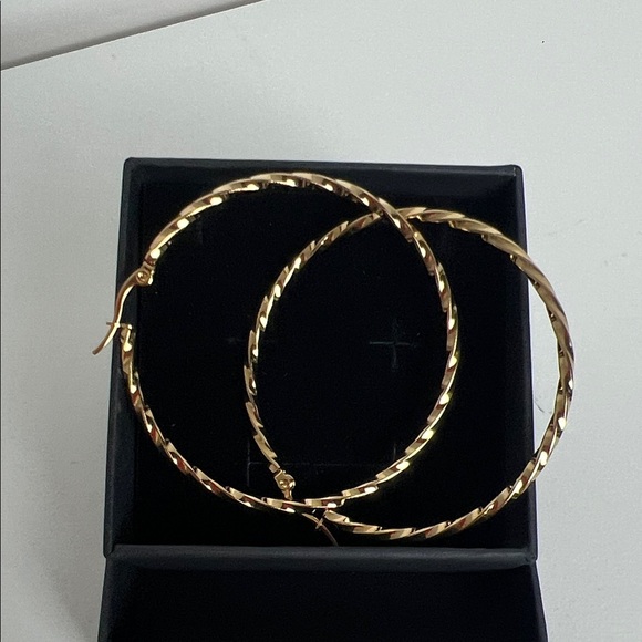 Jewelry - Elegant Gold Hoop Earrings
